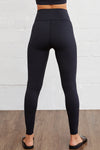 Black Arched Waist Seamless Active Leggings - Cocoa Yacht Club