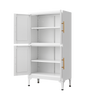 Cocoa Yacht Club White Storage Cabinet with Shelves