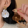 Cocoa Yacht Club Geometric Flower Earrings