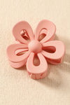 Light Pink Sweet Hollowed Flower Shape Claw Clip