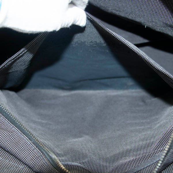 Hermes Herline MM Grey Canvas Tote Bag