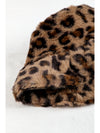 Thai Curry Leopard Plush Wide Brim Winter Fisherman Hat