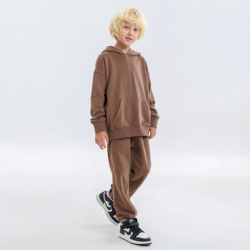 Cocoa Yacht Club Terry Cotton Loose Hooded Sweater & Pants