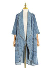 Cocoa Yacht Club Cardigan Denim Trench Coat