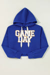 GAME DAY Drawstring Long Sleeve Hoodie