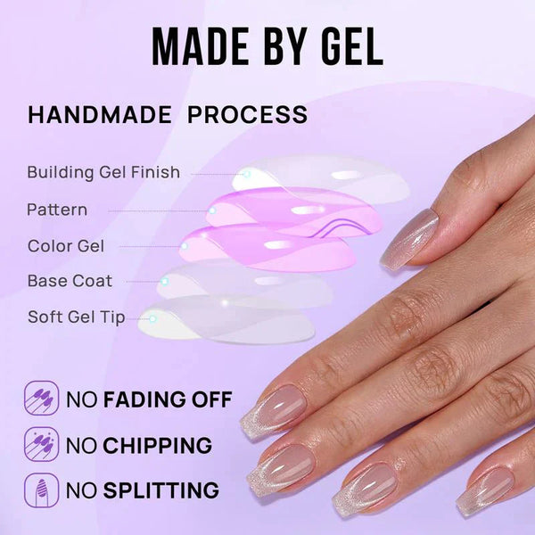 Starlight Shimmer Coffin Nails - Press On Nails
