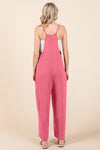 Culture Code Full Size Sleeveless Wide Leg Jumpsuit with Pockets - Cocoa Yacht Club