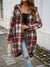 Devine Plaid Zip Up Hooded Coat - Cocoa Yacht Club