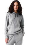 Light Grey Plain Fleece Lined Drawstring Hoodie with Pocket - Cocoa Yacht Club