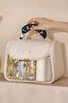 Beige TASTY Print Clear Makeup Bag