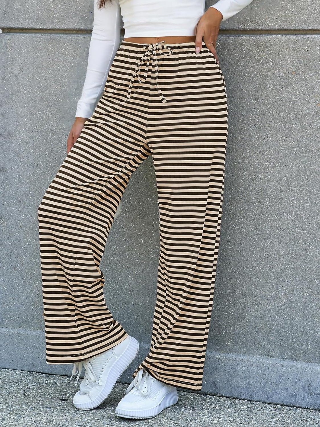 Lovelet Striped Wide Leg Pants