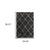 2' X 3' Charcoal And Grey Geometric Shag Power Loom Stain Resistant Area Rug