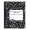 W/R 100 Ct. Black Marble Composition Book - Wide Ruled