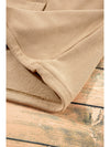 Smoke Green Half Zipper Kangaroo Pockets Drop Shoulder Hoodie