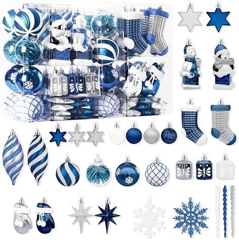 112pcs Christmas Balls Ornaments Set