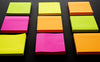 40 Ct. 3" X 3" Neon Stick On Notes (4/Pack) - Sticky Notes
