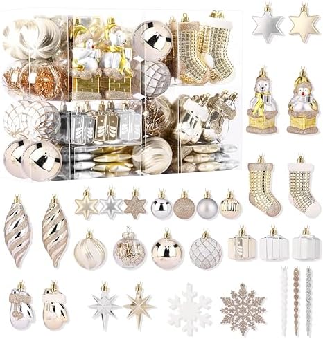 112pcs Christmas Balls Ornaments Set