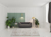 5' X 8' Ivory Shag Power Loom Stain Resistant Area Rug
