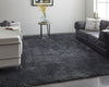 5' X 8' Ivory Shag Power Loom Stain Resistant Area Rug