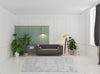 5' X 8' Ivory Shag Power Loom Stain Resistant Area Rug