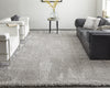 5' X 8' Ivory Shag Power Loom Stain Resistant Area Rug