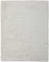 5' X 8' Ivory Shag Power Loom Stain Resistant Area Rug
