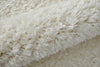 5' X 8' Ivory Shag Power Loom Stain Resistant Area Rug