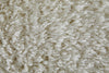 5' X 8' Ivory Shag Power Loom Stain Resistant Area Rug