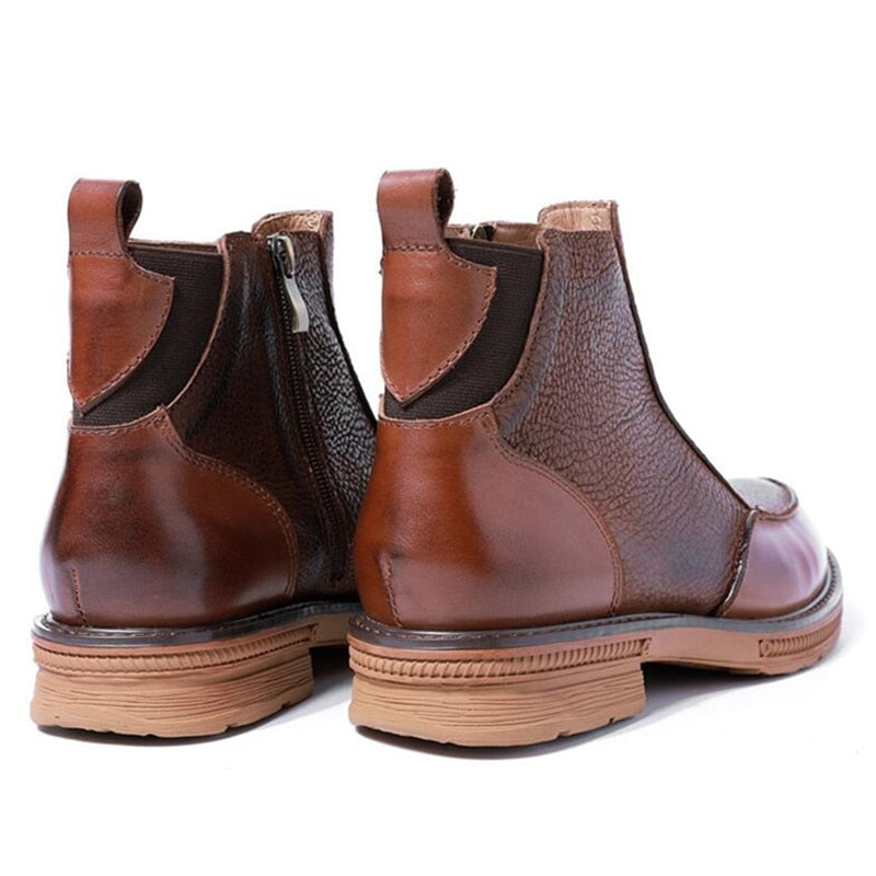 Cocoa Yacht Club Full Grain Leather Retro Boots