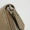 Fendi Grey Leather Zip Around Long Wallet