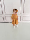 Brown Bamboo Twirl Dress