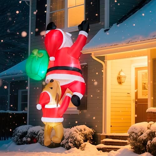 8 FT Hanging Christmas Inflatables Decoration