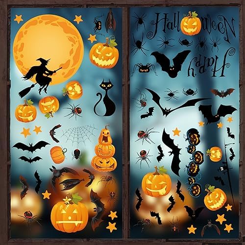 Christmas Window Clings Decorations, 10 Sheets