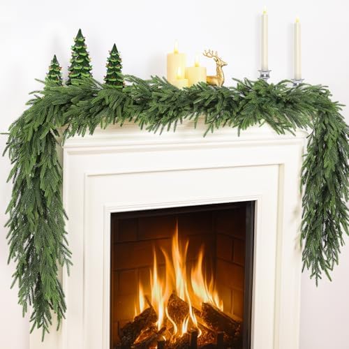 12FT (2 * 6FT) Christmas Norfolk Pine Garland