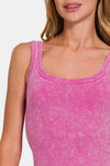 Zenana Ribbed Scoop Neck Tank Top