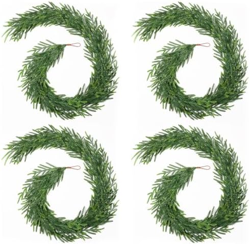 12FT (2 * 6FT) Christmas Norfolk Pine Garland