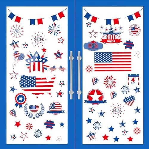 Christmas Window Clings Decorations, 10 Sheets