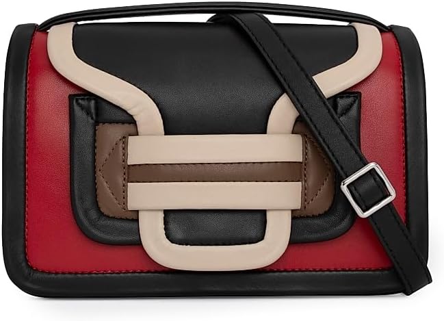 Pierre Hardy, Alpha Colorblocked Leather Crossbody Bag