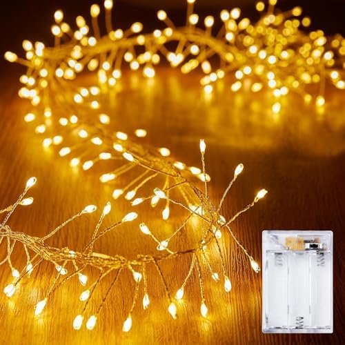 Fairy Lights Battery Operated, 10Ft 120 LEDs