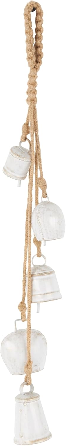 Deco 79 Gold Metal Tibetan Inspired Decorative Giant XL Cow Bells