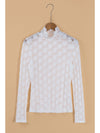 Mock Neck Long Sleeve Lace Top