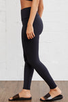 Black Arched Waist Seamless Active Leggings - Cocoa Yacht Club