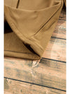 Smoke Green Half Zipper Kangaroo Pockets Drop Shoulder Hoodie