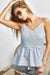 BiBi Eyelet Woven Sleeveless Elasticized Top
