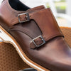 Hand Burnished Italian Calfskin Monkstrap, Brown