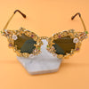 Cocoa Yacht Club Baroque Retro Hollow Butterfly Sunglasses