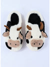 White Cartoon Animal Plush Slippers