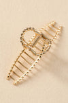 Gold Twist Loop Large Hair Claw Clip