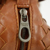 Bottega Veneta Intrrecciato Brown Leather Cosmetic Bag
