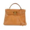Hermes Kelly 32 Boxcalf Brown Handbag Year 1986